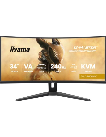G-MASTER GCB3486WQSCP-B1 pantalla para PC 86,4 cm (34") 1440 x 3440 Pixeles 4K Ultra HD Negro