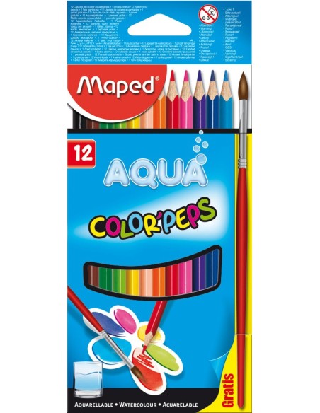 Color'Peps Aqua laápiz de color Multi 12 pieza(s)