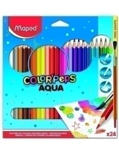 LAPICES ACLB.MAPED COLOR PEPS est.24