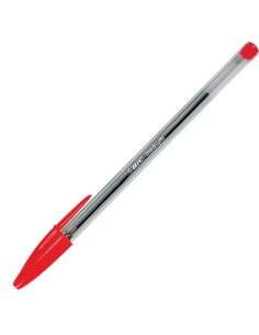 Cristal Medium Rojo Bolígrafo Medio 50 pieza(s)