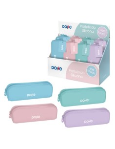 EXP 8 PORTATODO SILICONA SENCILLO COLORES PASTEL SURTIDO