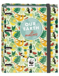 CARPEBLOC A4 4 ANILLAS 35MM CON RECAMBIO WWF TROPIC