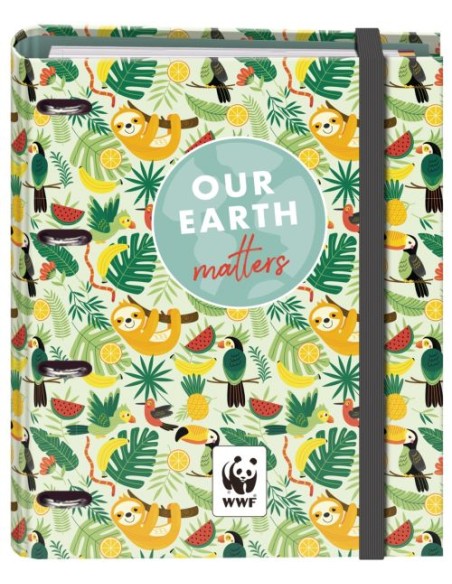 CARPEBLOC A4 4 ANILLAS 35MM CON RECAMBIO WWF TROPIC