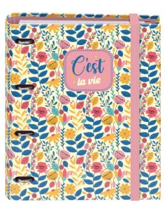 CARPEBLOC A4 4 ANILLAS 35MM CON RECAMBIO CEST LA VIE