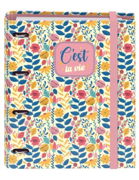 CARPEBLOC A4 4 ANILLAS 35MM CON RECAMBIO CEST LA VIE