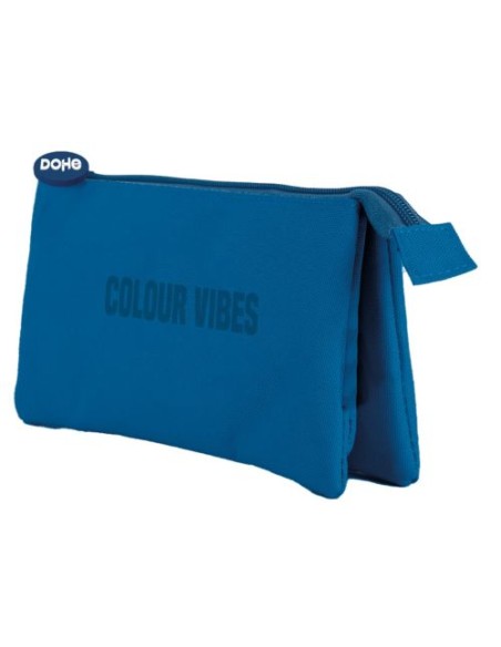 PORTATODO TRIPLE AZUL COLOUR VIBES 230X120X25MM