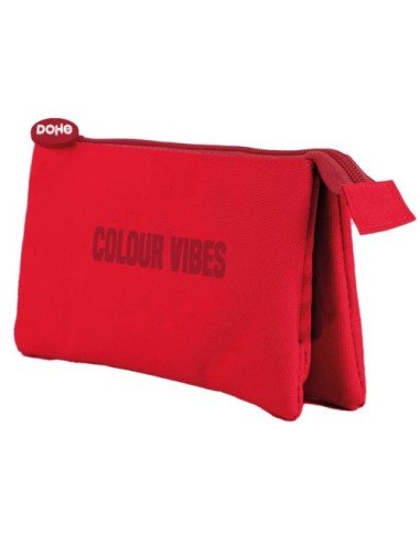 PORTATODO TRIPLE ROJO COLOUR VIBES 230X120X25MM
