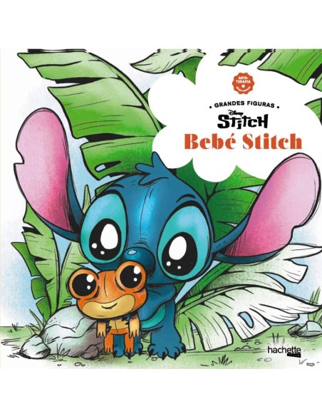 Arteterapia dibujos antiestres Grandes figuras Bebe Stitch