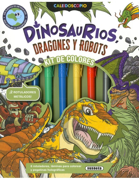 Dinosaurios dragones y robots