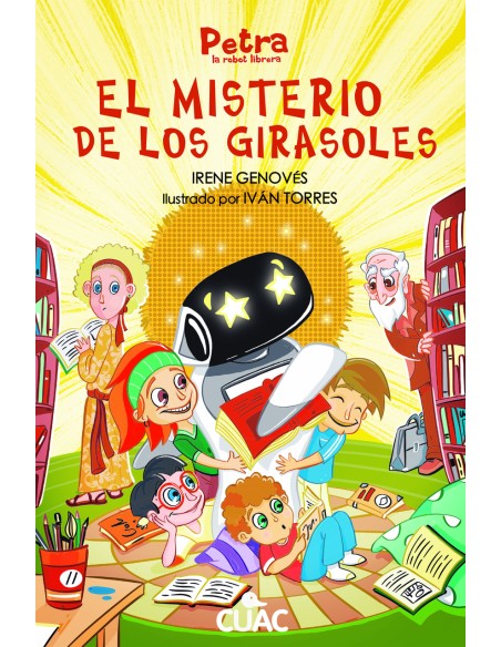 Petra la robot librera El misterio de los girasoles