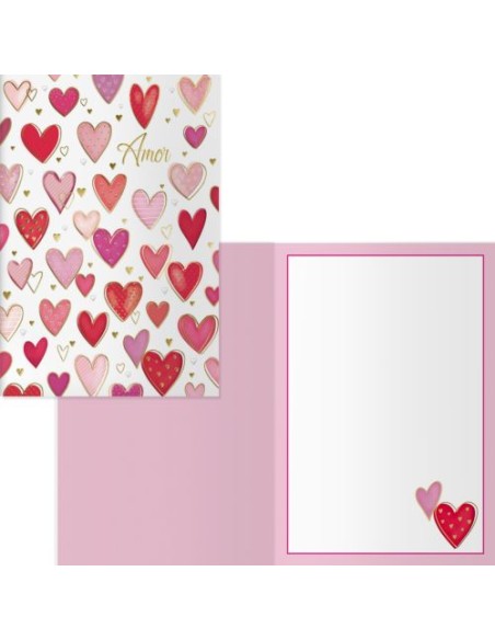 PACK 6 TARJETAS FELICITACION PAREJAS MODELO LOVE