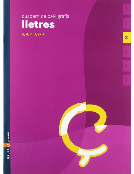 CAT053QUADCALLIGRAFIA LLETRES 4ANYS S D F H R