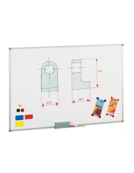 840-10 pizarrón blanco 600 x 900 mm Acero Magnético