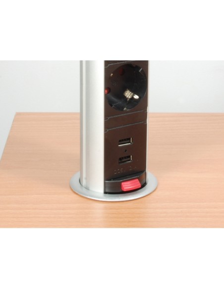 333304 unidad de distribución de energía (PDU) Negro, Plata 3 salidas AC