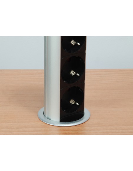 333304 unidad de distribución de energía (PDU) Negro, Plata 3 salidas AC