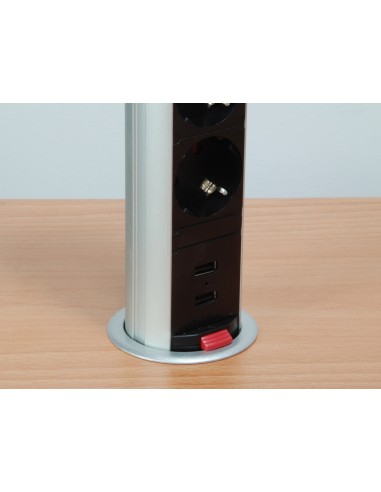 333304 unidad de distribución de energía (PDU) Negro, Plata 3 salidas AC