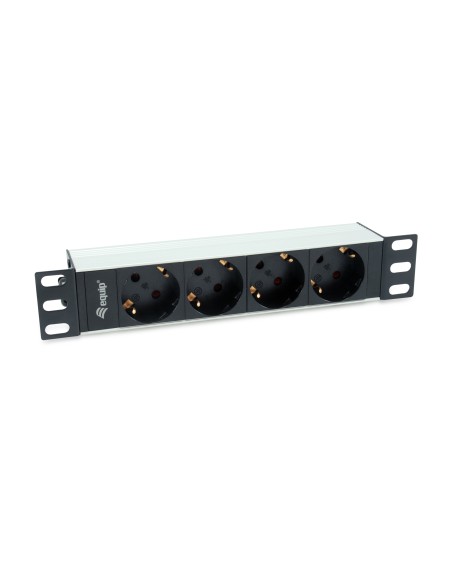 333311 unidad de distribución de energía (PDU) 4 salidas AC 1U Negro, Plata