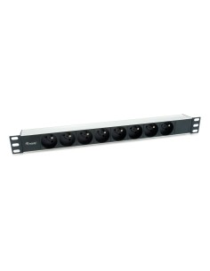 333313 unidad de distribución de energía (PDU) 8 salidas AC 1U Negro, Plata