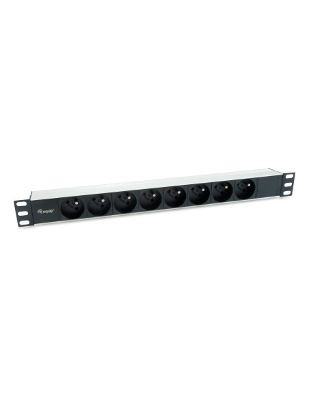 333313 unidad de distribución de energía (PDU) 8 salidas AC 1U Negro, Plata