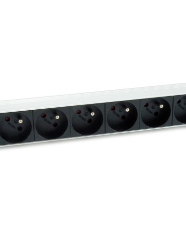 333313 unidad de distribución de energía (PDU) 8 salidas AC 1U Negro, Plata