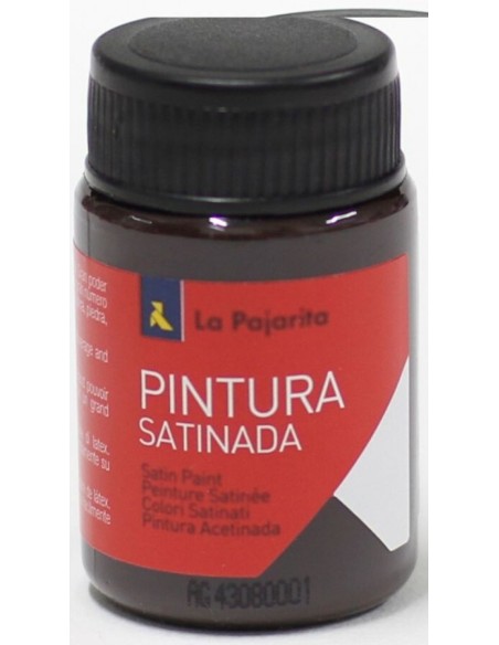 C 6 bote pintura satinada la pajarita marron base latex