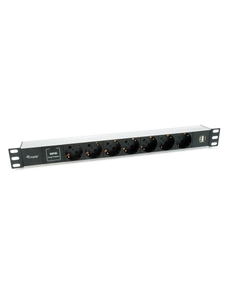 333315 unidad de distribución de energía (PDU) 7 salidas AC 1U Negro, Plata