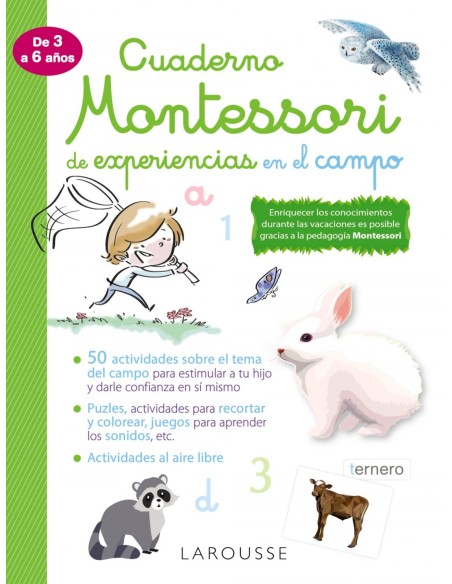 Cuaderno Montessori de experiencias en el campo
