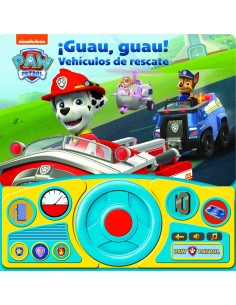 GUAU GUAU VEHICULOS DE RESCATE LIBRO CON VOLANTE PATRULLA CANINA