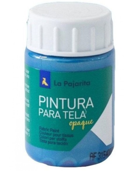 C 6 BOTE PINTURA PARA TELA OPACA LA PAJARITA TURQUESA 35ML