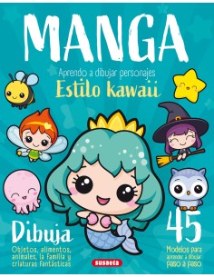 Manga Aprendo a dibujar personajes estilo kawaii