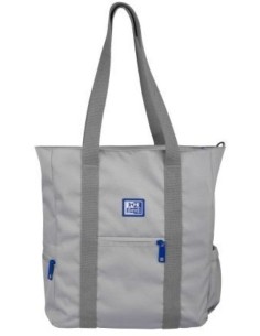 Bolso tote bag b trendy 34x32x12 color gris oxfbag