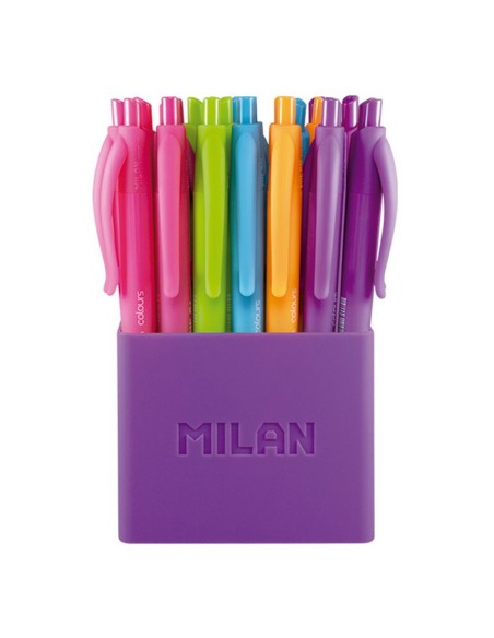 176555124 Multicolor Bolígrafo de punta retráctil con pulsador 24 pieza(s)