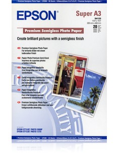 Premium Semigloss Photo Paper, DIN A3+, 250 g/m², 20 hojas