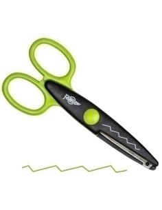 TIJERAS FAIBO DENTADA VERDE - Pack de 10 unidades