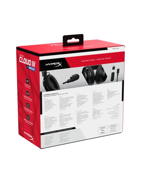 Auriculares inalámbricos Cloud III S: auriculares gaming (color negro)