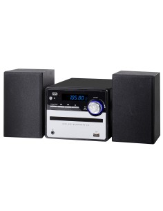 HCX 10F6 Minicadena de música para uso doméstico 20 W Negro, Plata