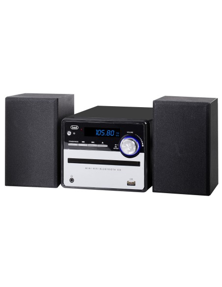 HCX 10F6 Minicadena de música para uso doméstico 20 W Negro, Plata