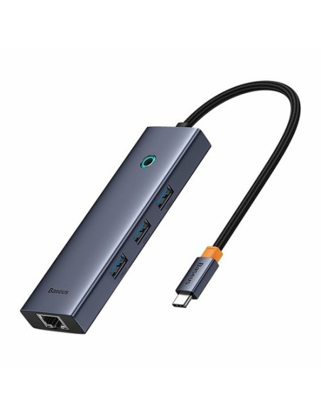 UltraJoy 6-Port Alámbrico USB 3.2 Gen 1 (3.1 Gen 1) Type-C Gris