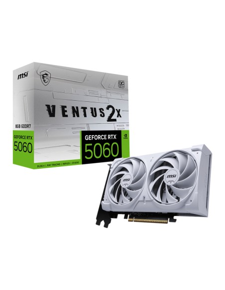 GeForce RTX 5060 8G VENTUS 2X OC WHITE NVIDIA 8 GB GDDR7