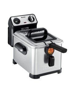 Filtra Pro FR5111 Sencillo Independiente 2400 W Freidora Negro, Acero inoxidable