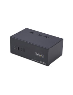Switch KVM de 2 Puertos DisplayPort HDMI - Conmutador KVM de Dos Monitores - Hub Ladrón USB 2 Puertos 5Gbps - 2 Puertos USB HID