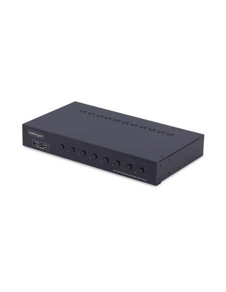 Switch KVM de 8 Puertos HDMI 4K 60Hz - Conmutador KVM HDMI 2.0 con Kit de Montaje 1U para Rack - con Hub USB de 4 Puertos - Conm Switch KVM de 8 Puertos HDMI 4K 60Hz - Conmutador KVM HDMI 2.0 con Kit de Montaje 1U para Rack - con Hub USB de 4 Puertos - Conm