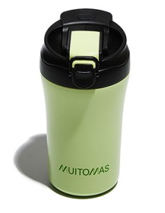 WBOTTLETH350GN taza de viaje 350 ml Negro, Verde Acero inoxidable