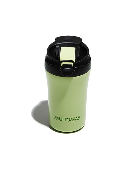 WBOTTLETH350GN taza de viaje 350 ml Negro, Verde Acero inoxidable