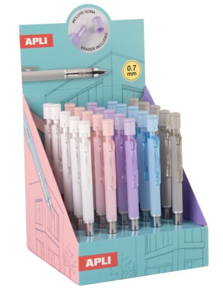 EXP 25 PORTAMINAS 07MM SHAKE SURTIDOS