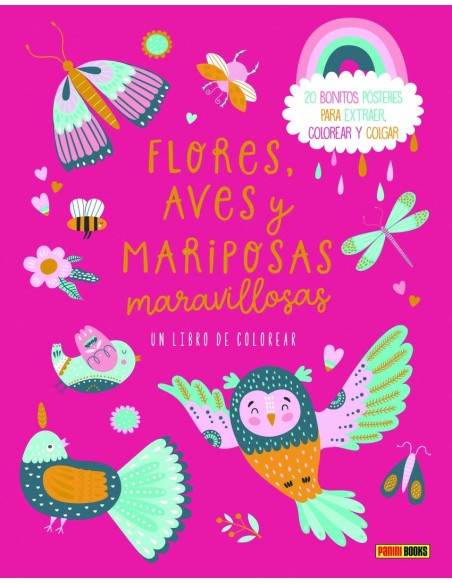 FLORES AVES Y MARIPOSAS MARAVILLOSAS