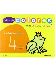 LETRAS COLORES 4 CUENTO 4 ANOS LECTOESCRITURA