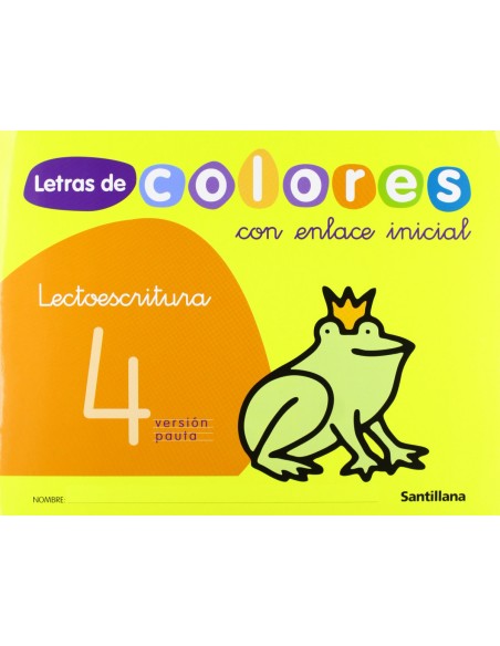 LETRAS COLORES 4 CUENTO 4 ANOS LECTOESCRITURA
