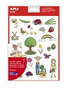 BLISTER 3 HOJAS GOMETS PRIMAVERA AUTOADHESIVOS