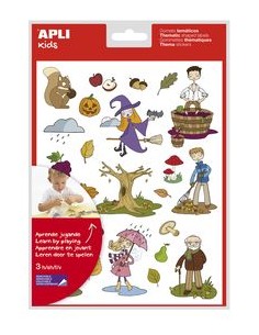 BLISTER 3 HOJAS GOMETS OTONO AUTOADHESIVOS